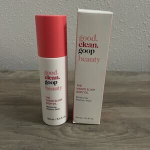 NIB Good Clean Goop Beauty The Naked Elixir Body Oil 100 ml 3.4 oz Moisturizer
